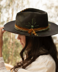 Labradorite Hat * Australian Wool * BJH050