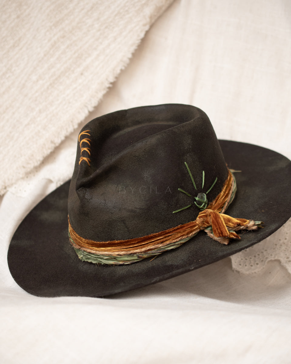 Labradorite Hat * Australian Wool * BJH050