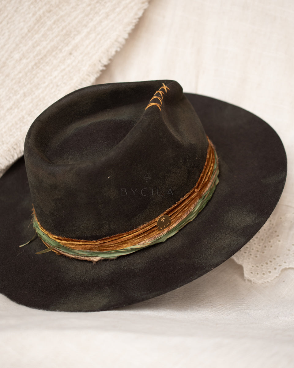 Labradorite Hat * Australian Wool * BJH050