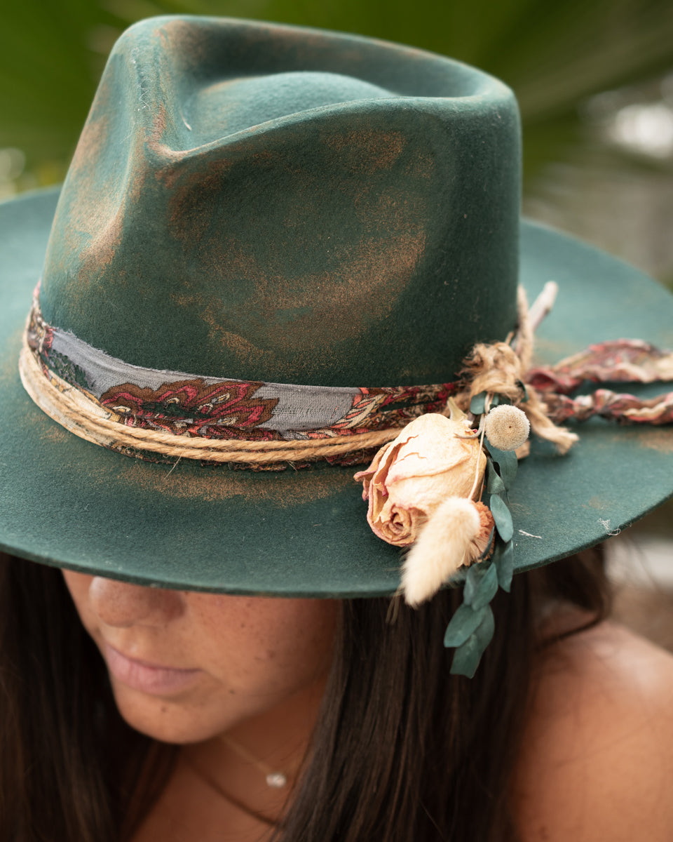 Roses Hat * Australian Wool * BJH046