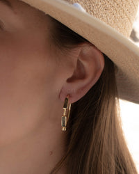 Talita Earrings * Labradorite * Gold Plated 18k * BJE236
