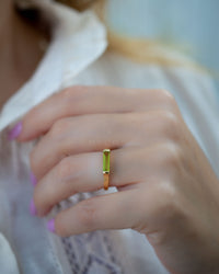 Manuela Ring * Peridot hydro * Gold Plated * BJR284