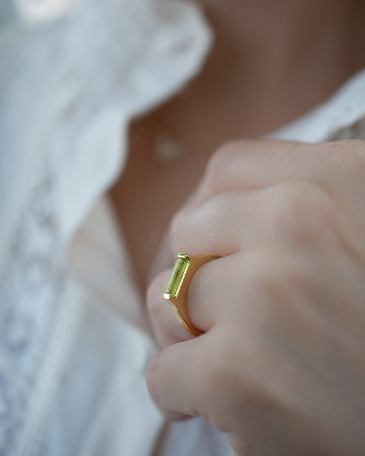 Manuela Ring * Peridot hydro * Gold Plated * BJR284