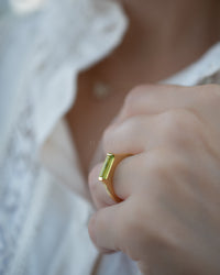 Manuela Ring * Peridot hydro * Gold Plated * BJR284