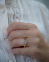 Manuela Ring * Blue Topaz * Gold Plated 18k * BJR279