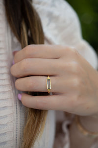 Mariana Ring * Blue Topaz hydro * Gold Plated 18k * BJR343