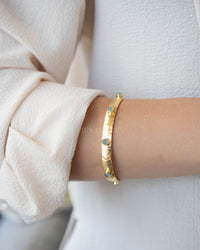 Aqua Chalcedony Bracelet * Gold Plated * BJB062