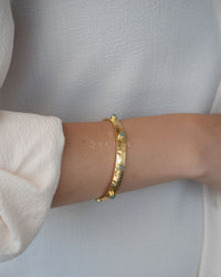Aqua Chalcedony Bracelet * Gold Plated * BJB062