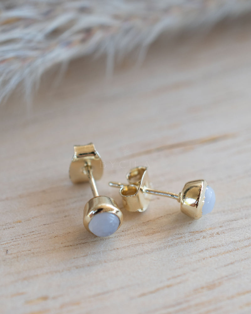 Annita Earrings * Moonstone * Gold Plated 18k * BJE299
