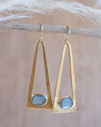 Lucia Earrings * Labradorite * Gold Plated * BJE278