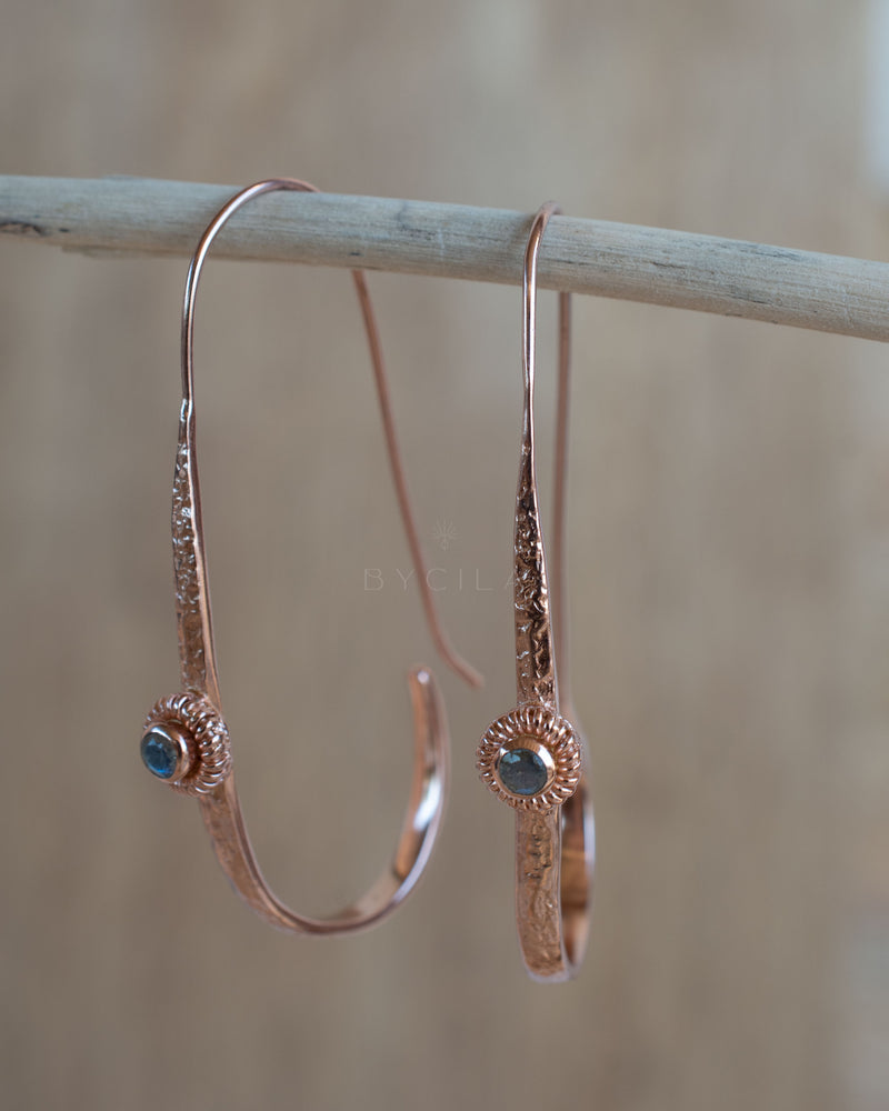 Cassie Earrings * Labradorite * Gold Plated, Silver Plated and Rose Gold * BJE170