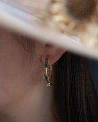 Talita Earrings * Iolite hydro * Gold Plated * BJE239