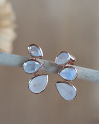 Emilia Earrings * Moonstone *  Gold Plated, Silver Plated and Rose Gold * BJE174