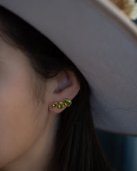 Emilia Earrings * Peridot hydro * Gold Plated, Silver Plated and Rose Gold * BJE175C