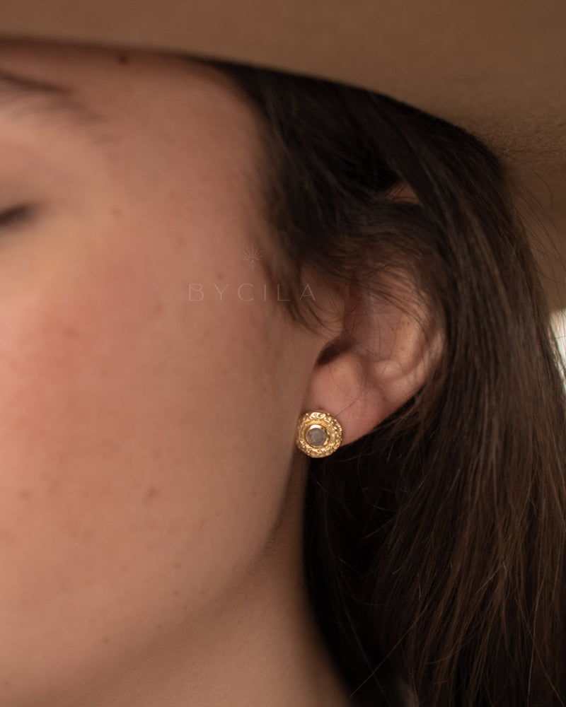 Joanne Earrings * Moonstone * Gold Plated 18k * BJE253