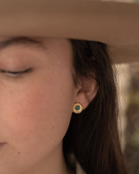 Joanne Earrings * Copper Turquoise * Gold Plated 18k * BJE256