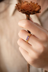 Mariana Ring * Amethyst * Gold Plated 18k * BJR341