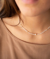 Jess Necklace ~ Moonstone * Gold Plated or Sterling Silver 925 * BJN176