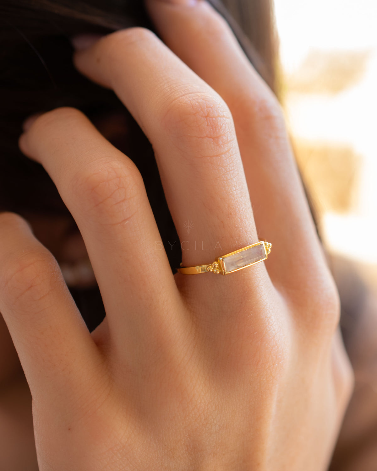 Mariana Ring * Moonstone * Gold Plated * BJR342