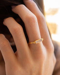 Mariana Ring * Moonstone * Gold Plated * BJR342