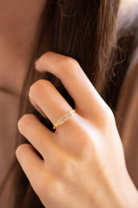 Mariana Ring * Moonstone * Gold Plated * BJR342