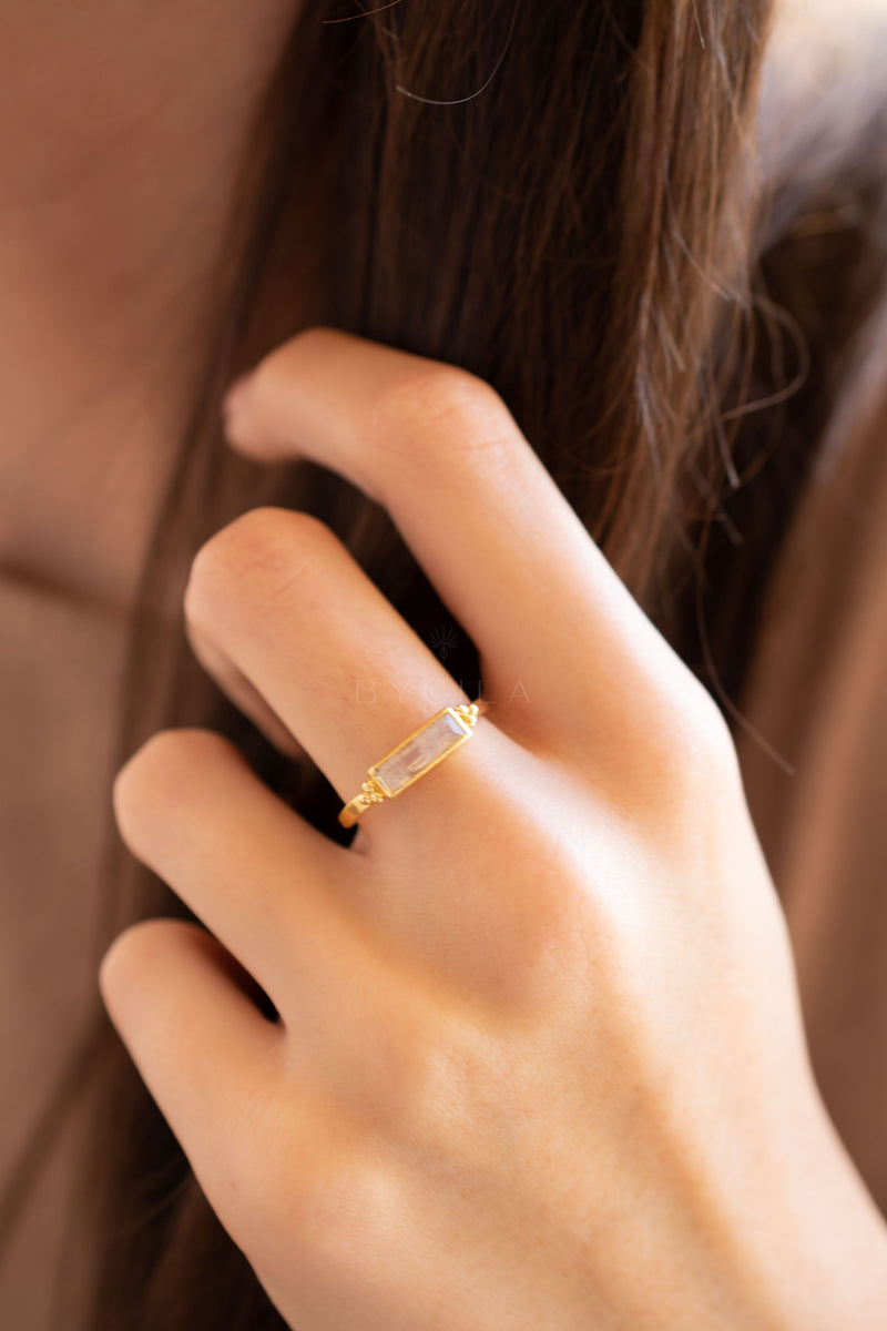 Mariana Ring * Moonstone * Gold Plated * BJR342