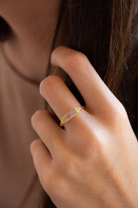 Mariana Ring * Moonstone * Gold Plated * BJR342