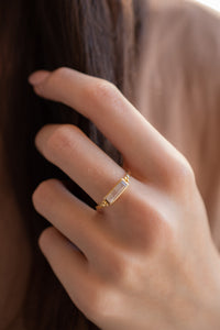 Mariana Ring * Moonstone * Gold Plated * BJR342