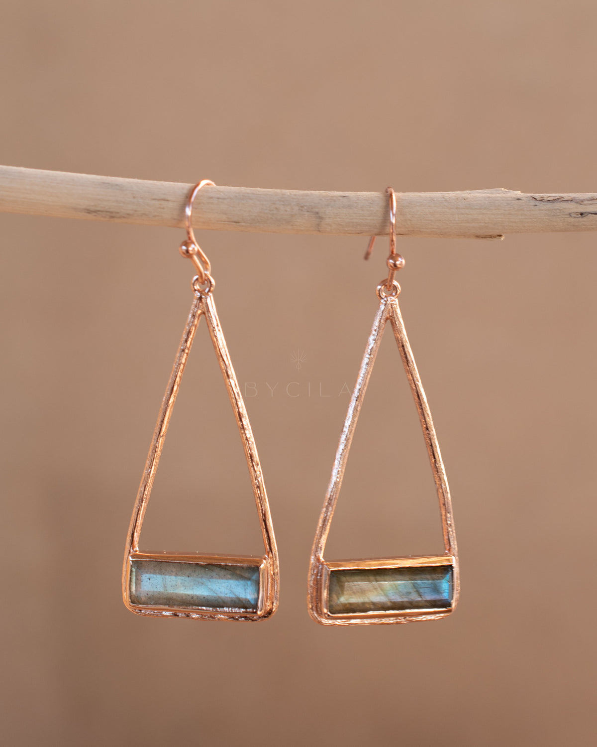 Marina Earrings * Labradorite * Gold Plated 18k or Silver Plated * BJE003A