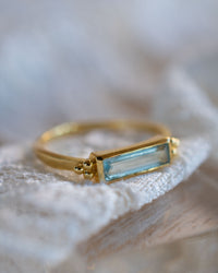 Mariana Ring * Blue Topaz hydro * Gold Plated 18k * BJR343