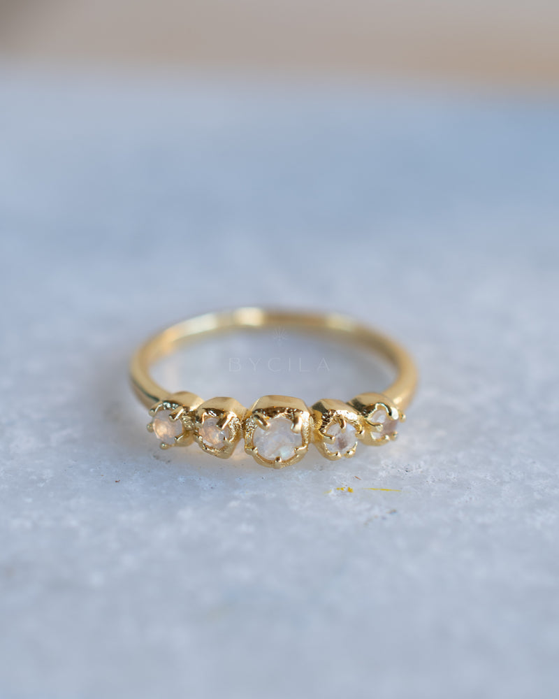 Livy Ring * Moonstone * Gold Plated 18k * BJR262