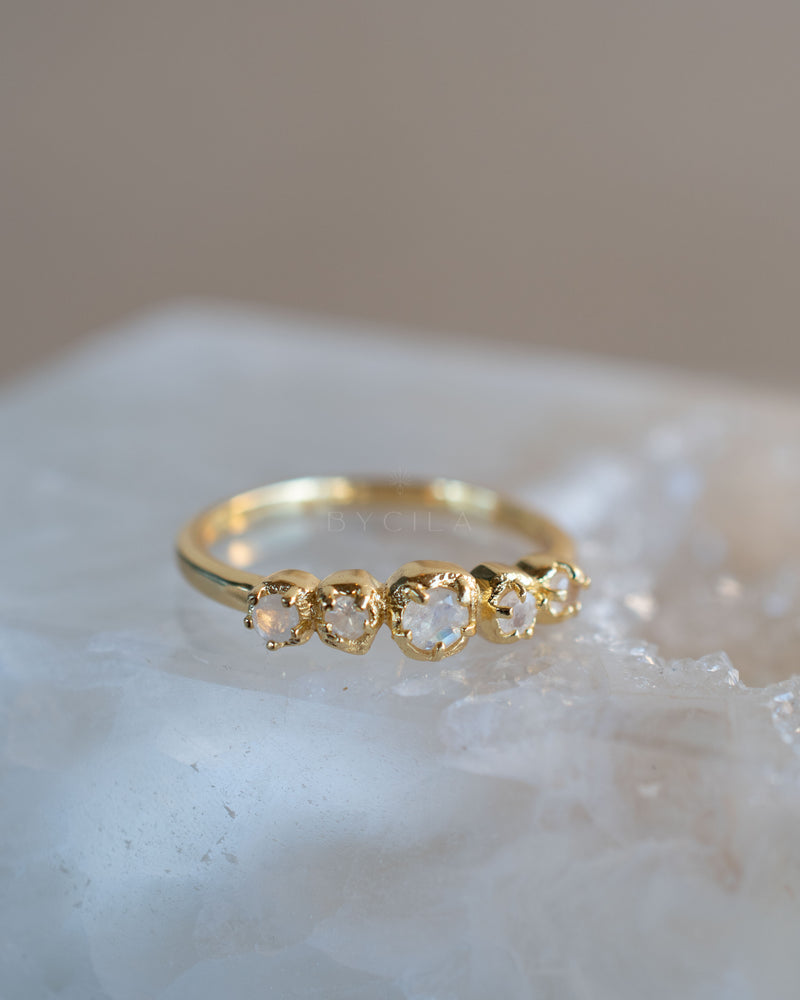 Livy Ring * Moonstone * Gold Plated 18k * BJR262