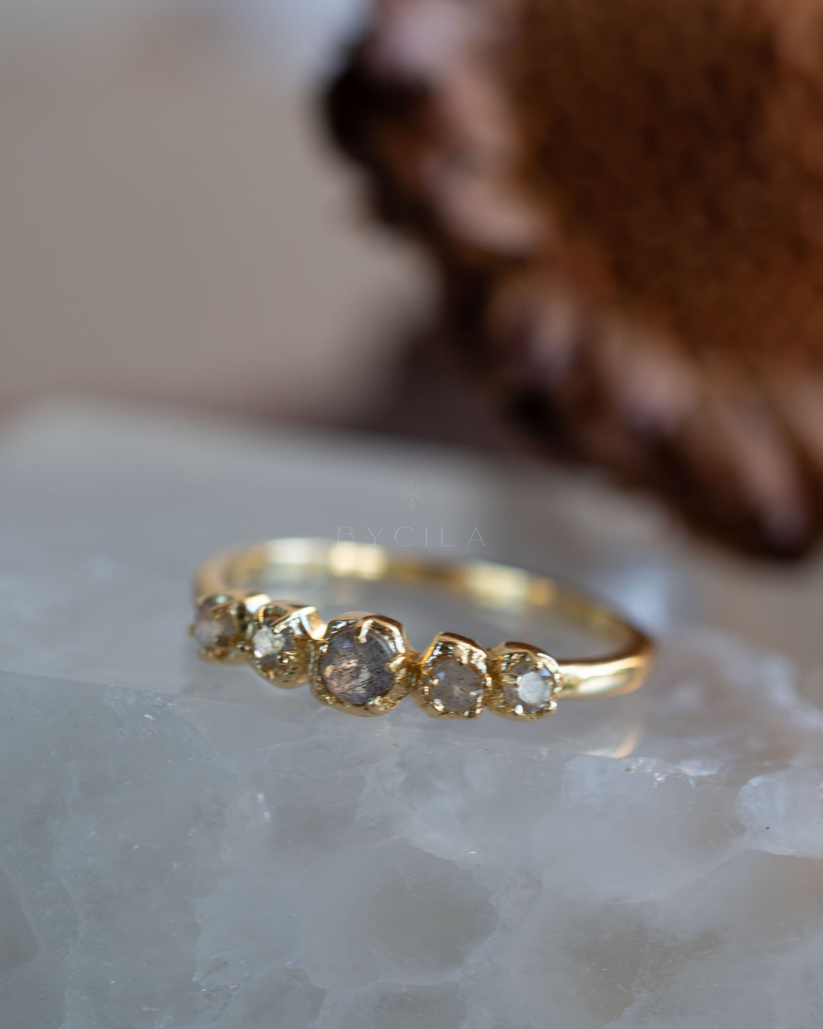 Livy Ring * Labradorite * Gold Plated 18k * BJR261