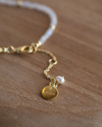 Jess Necklace ~ Moonstone * Gold Plated or Sterling Silver 925 * BJN176
