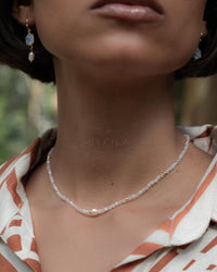 Jess Necklace ~ Moonstone * Gold Plated or Sterling Silver 925 * BJN176