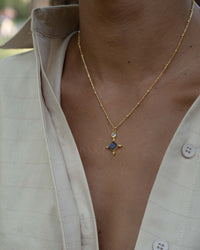 Laila Necklace * Labradorite & Moonstone * Gold Plated 18k * BJN202