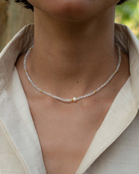 Jess Necklace ~ Moonstone * Gold Plated or Sterling Silver 925 * BJN176