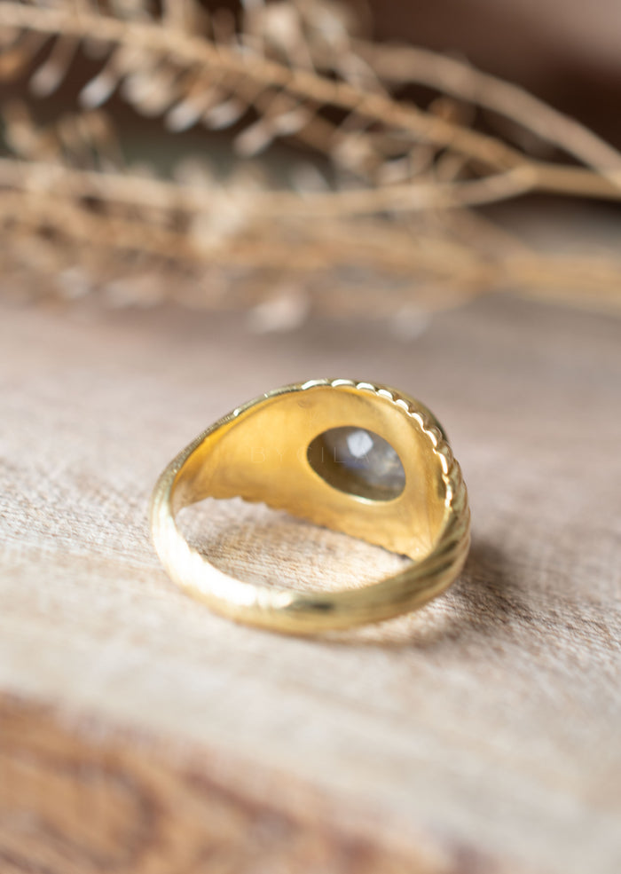 Leily Ring * Labradorite * Gold Plated 18k * BJR345