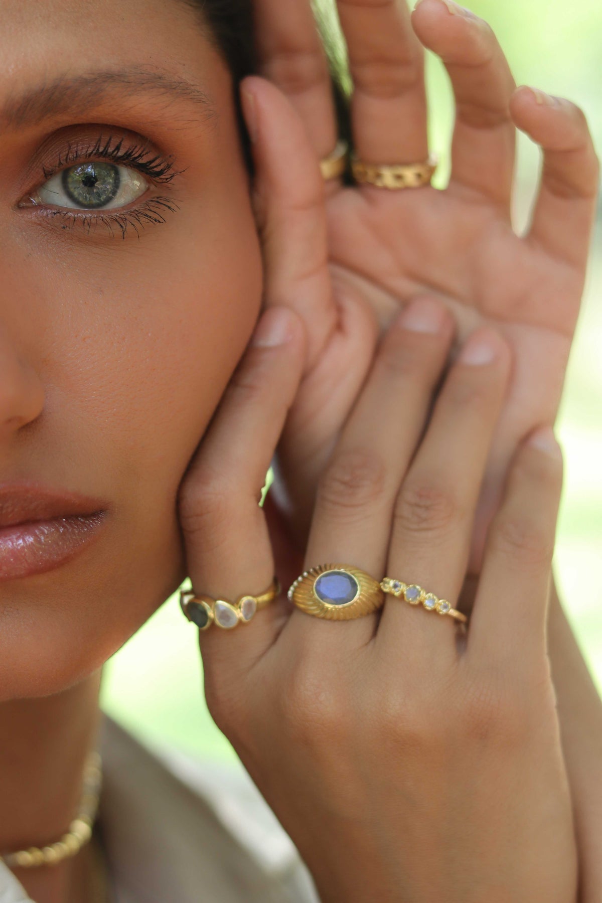 Livy Ring * Moonstone * Gold Plated 18k * BJR262