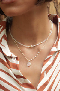 Jess Necklace ~ Moonstone * Gold Plated or Sterling Silver 925 * BJN176