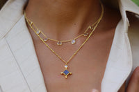 Laila Necklace * Labradorite & Moonstone * Gold Plated 18k * BJN202