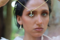 Laila Necklace * Labradorite & Moonstone * Gold Plated 18k * BJN202