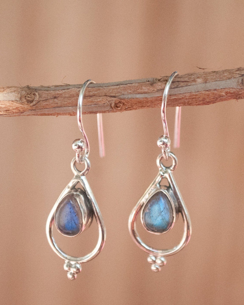 Labradorite Sterling Silver Earrings * Garnet Sterling Silver Earrings *Moonstone Earrings *Gemstone* Natural* Organic* Jewelry BJE039