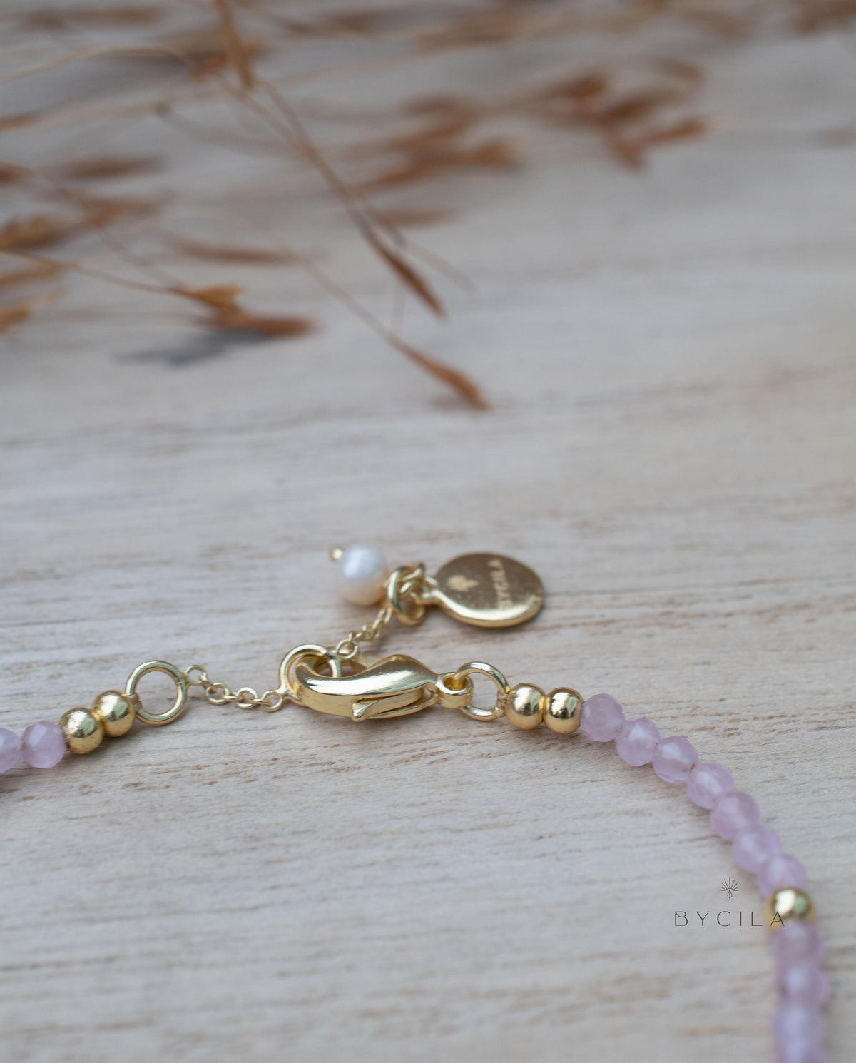 Rose Quartz & Pearl Bracelet * Gold Plated or Sterling Silver* Handmade * Layered * Gemstone * Birthstone * Gift for Her *BJB067