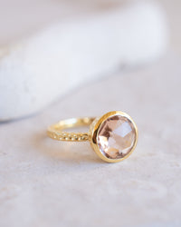 Marcela Ring * Morganite hydro * Gold Plated 18K * SBJR
