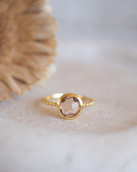Tessy Ring * Morganite hydro * Gold Plated * BJR332