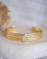 Connie Bracelet * Moonstone * Gold Plated * BJB082