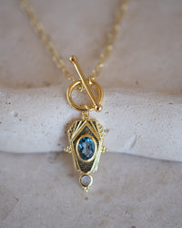 Rosina Necklace * Iolite hydro * Gold Plated 18k * BJN210