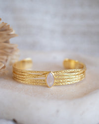 Connie Bracelet * Rose Quartz * Gold Plated * BJB084