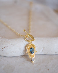 Rosina Necklace * Iolite hydro * Gold Plated 18k * BJN210